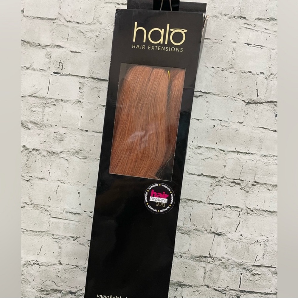 Original Halo Remy Hair Extensions 20” Light Auburn #30